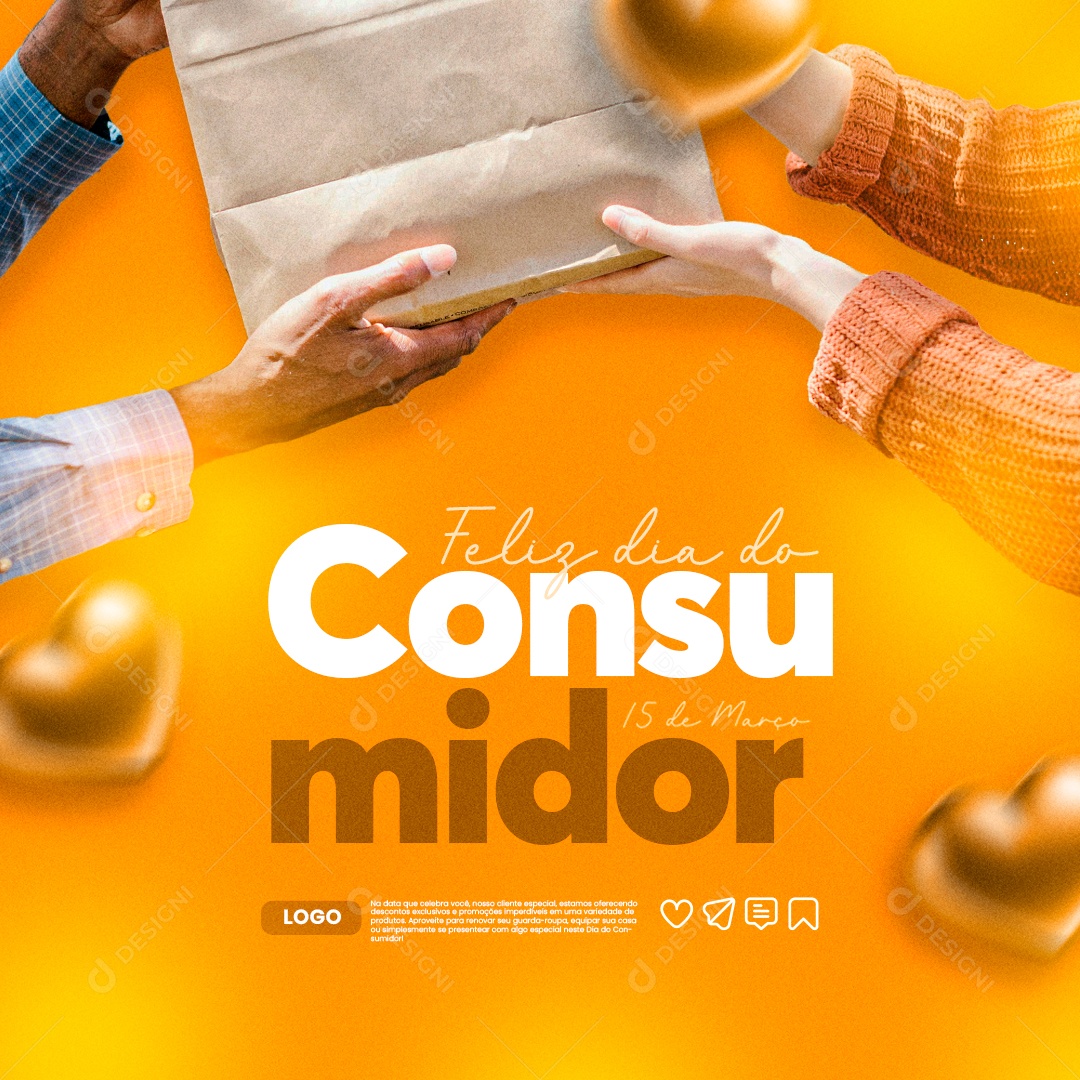 Feliz Dia do Consumidor 15 de Março Social Media PSD Editável