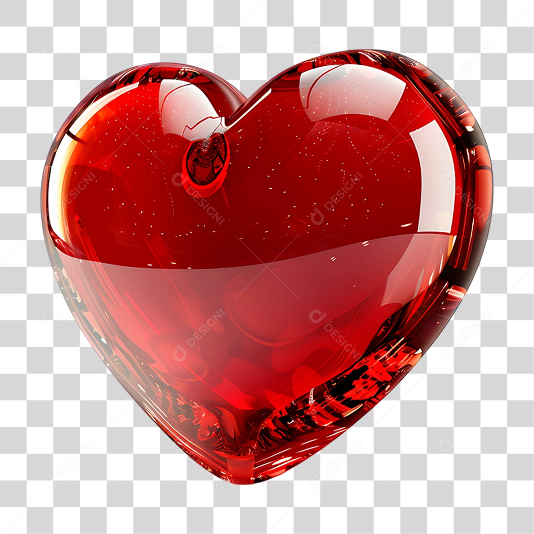 Coração Vermelho PNG Transparente