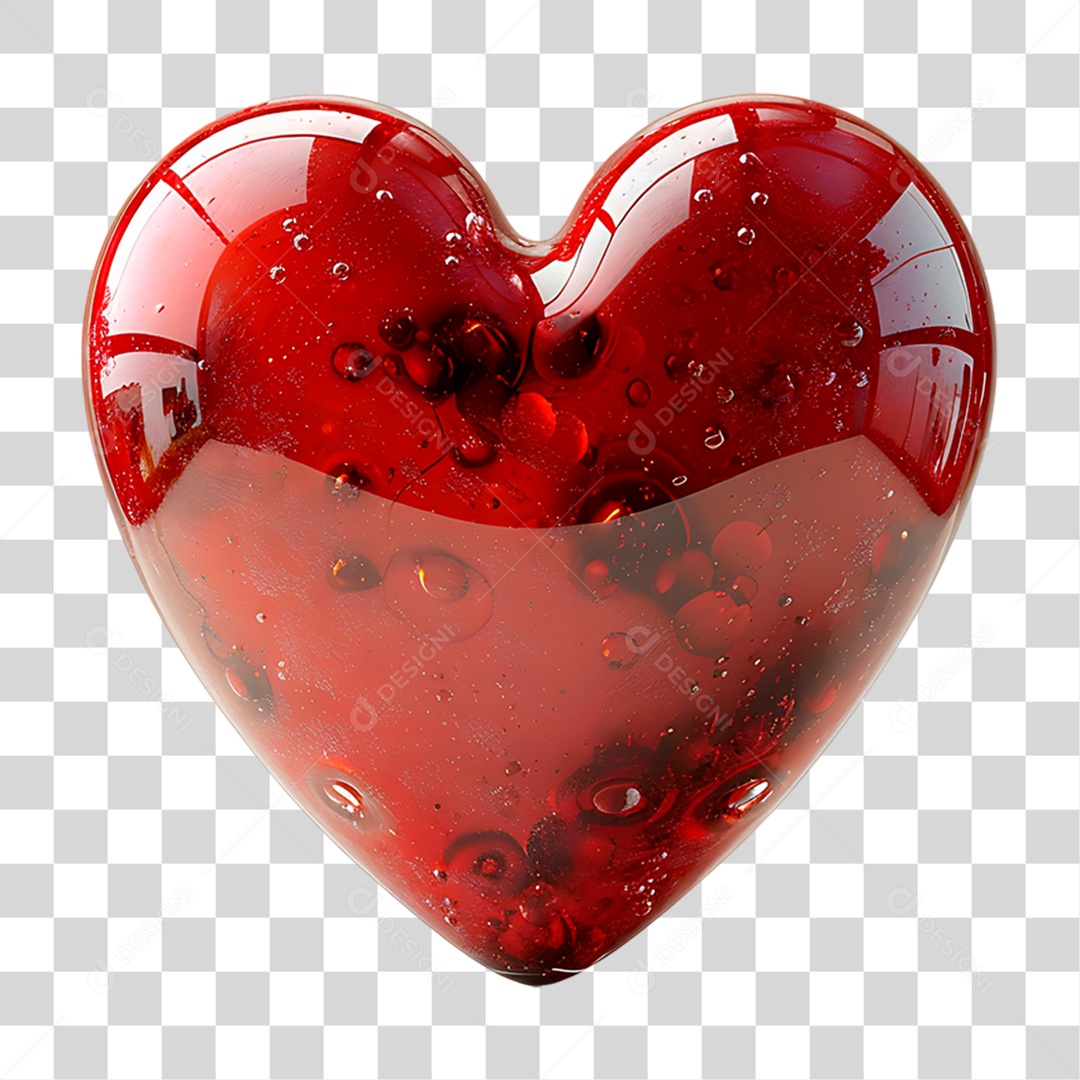 Coração Vermelho PNG Transparente