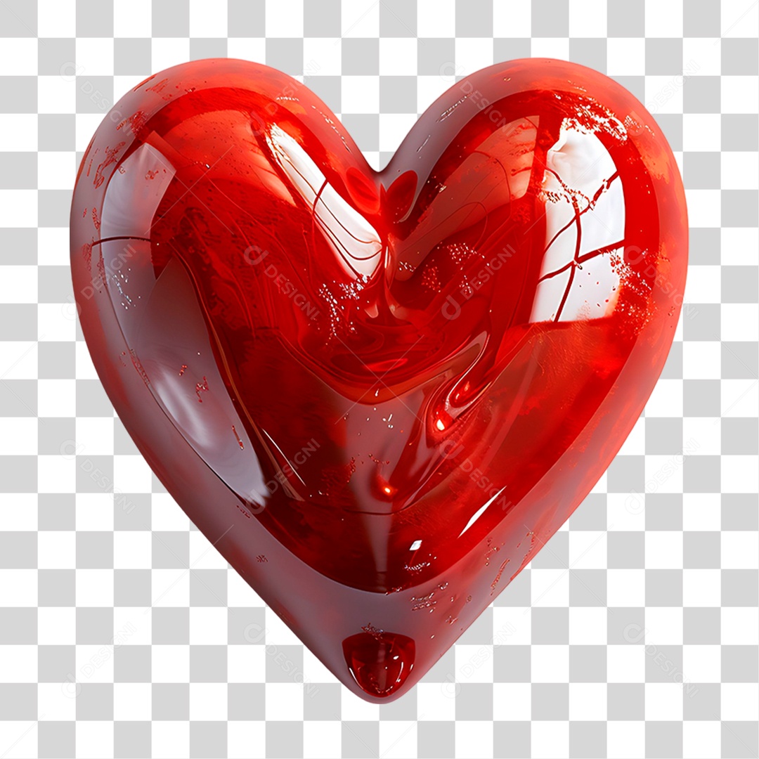 Coração Vermelho PNG Transparente