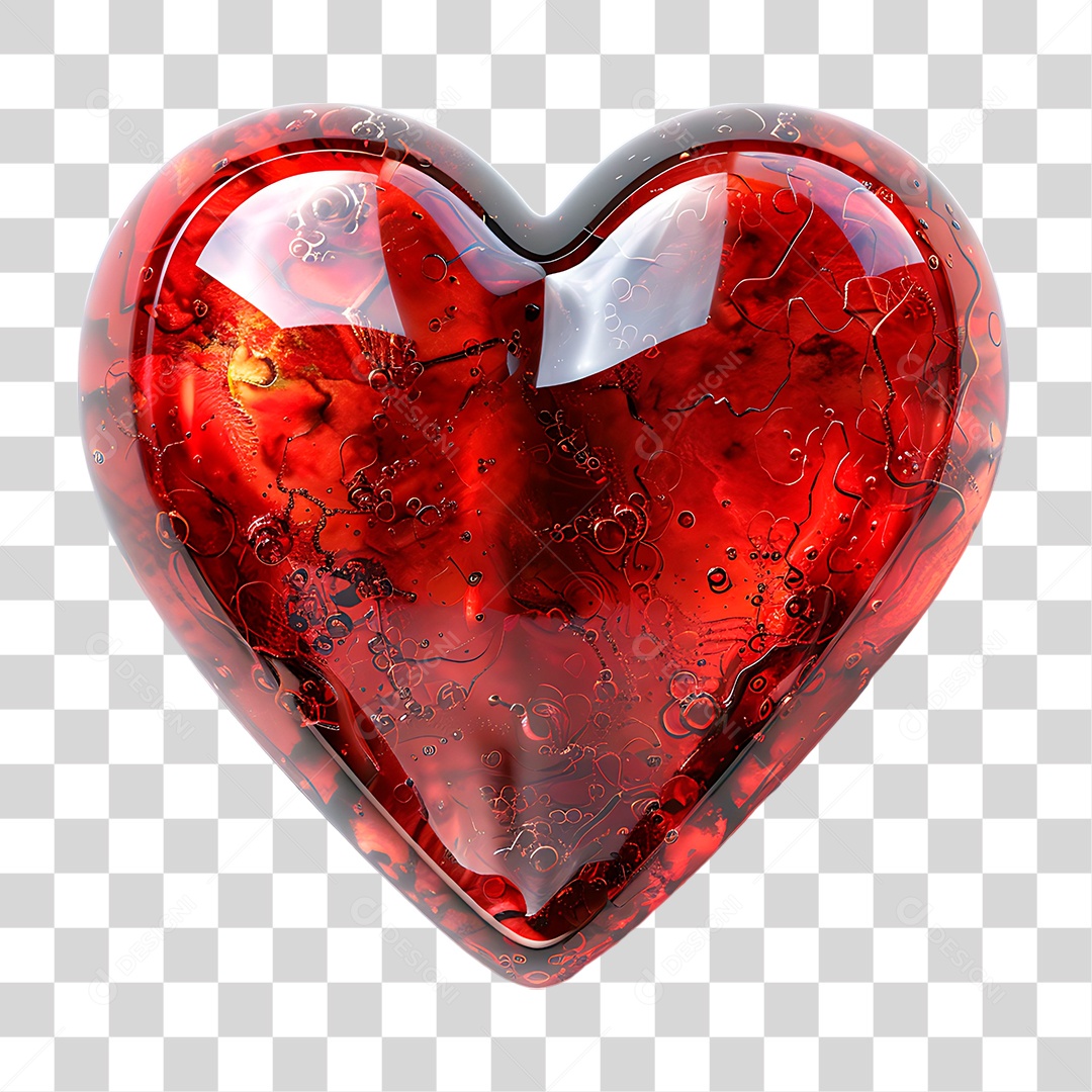 Coração Vermelho PNG Transparente