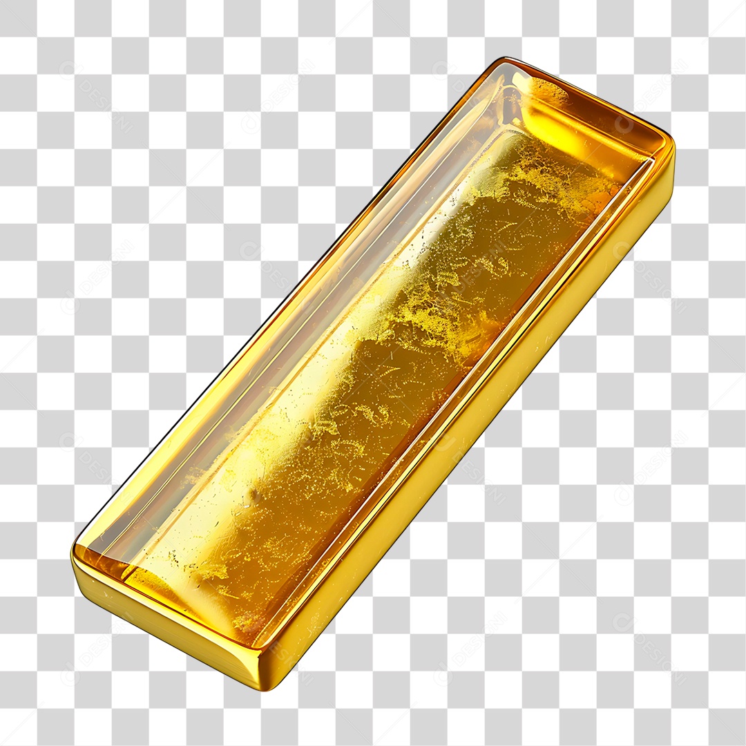 Barra de Ouro PNG Transparente