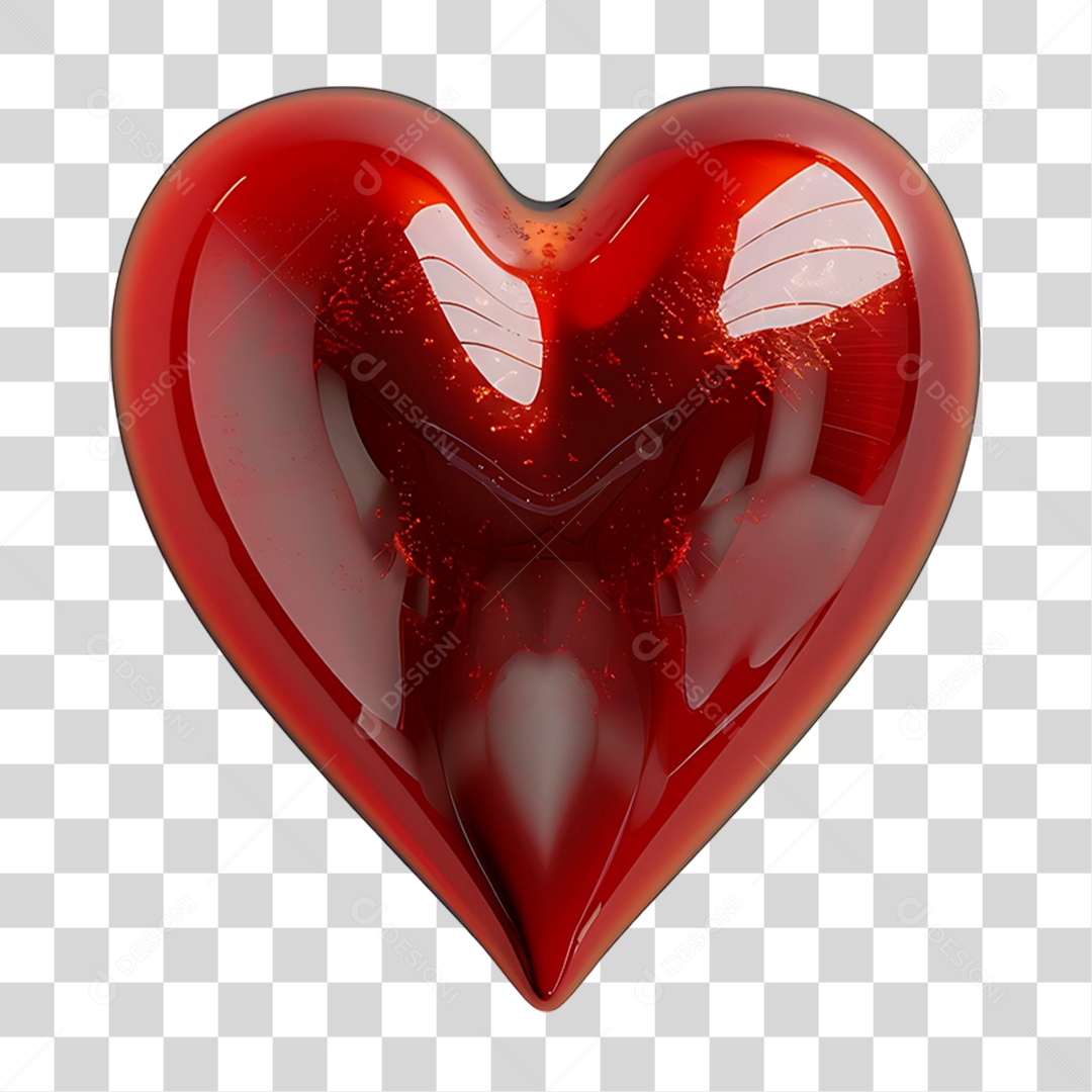 Coração Vermelho PNG Transparente