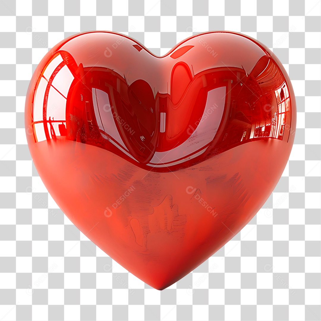 Coração Vermelho PNG Transparente