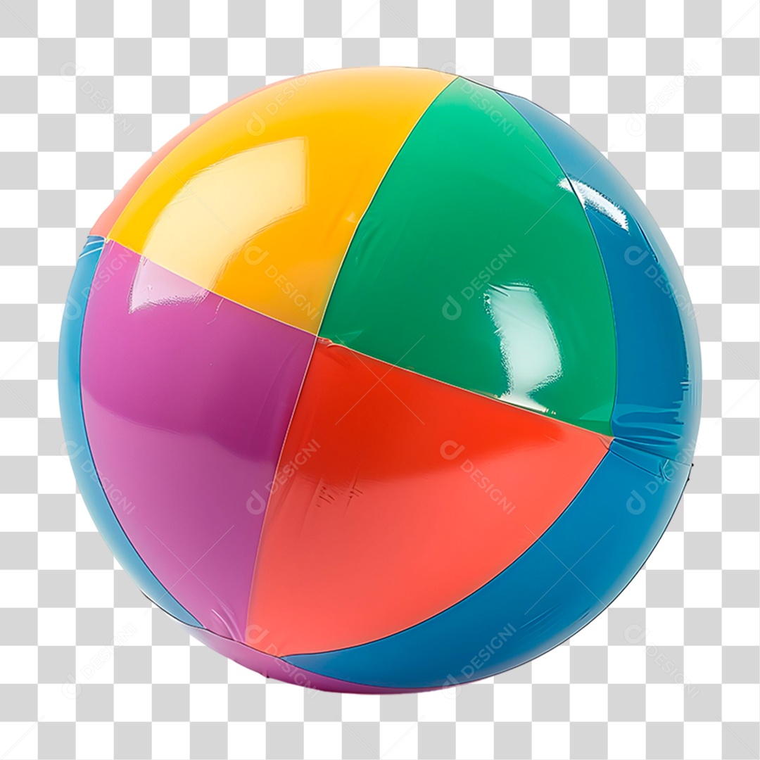 Bola de Praia PNG Transparente