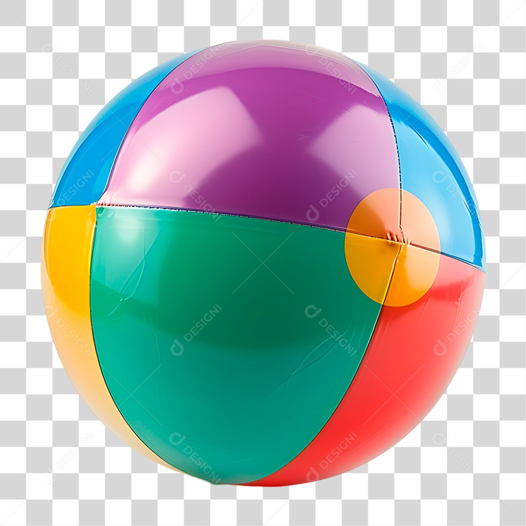 Bola de Praia PNG Transparente