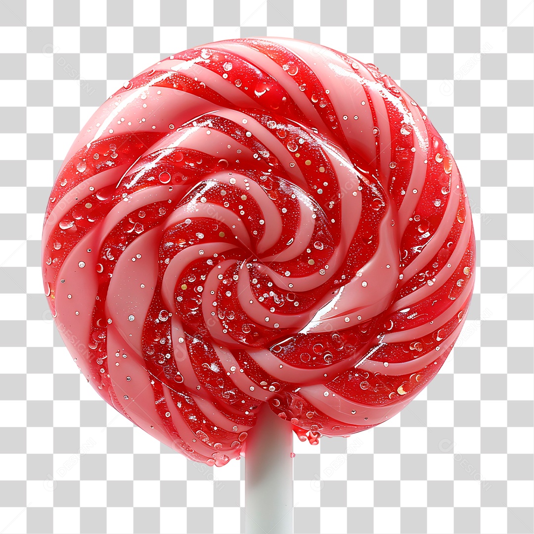 Pirulito Vermelho PNG Transparente