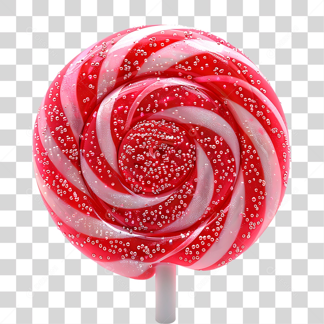 Pirulito Vermelho PNG Transparente