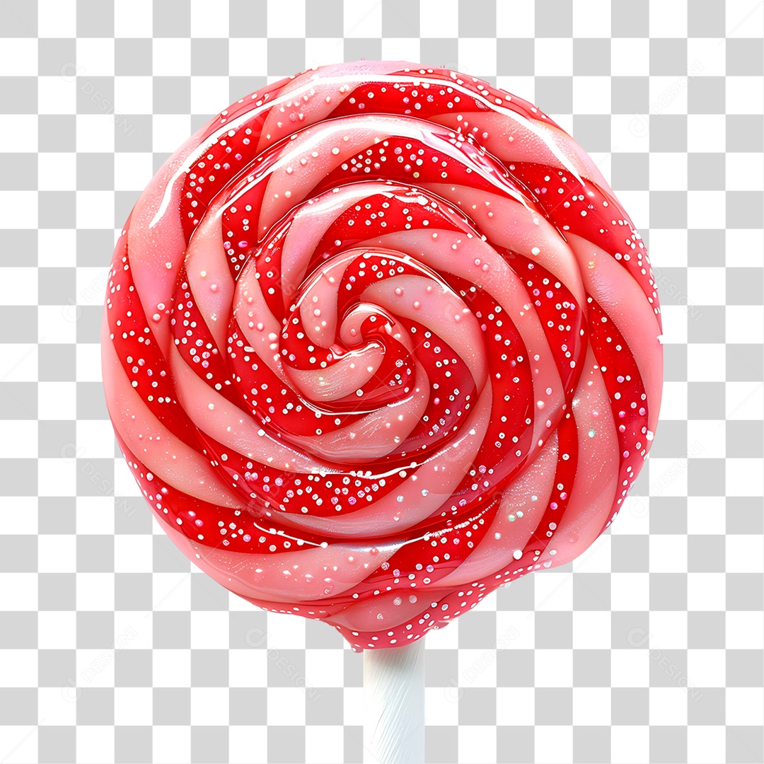 Pirulito Vermelho PNG Transparente