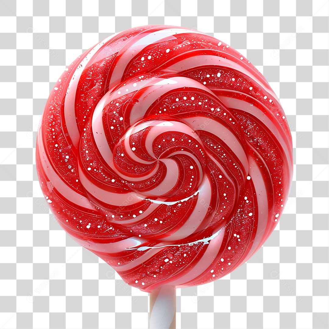 Pirulito Vermelho PNG Transparente