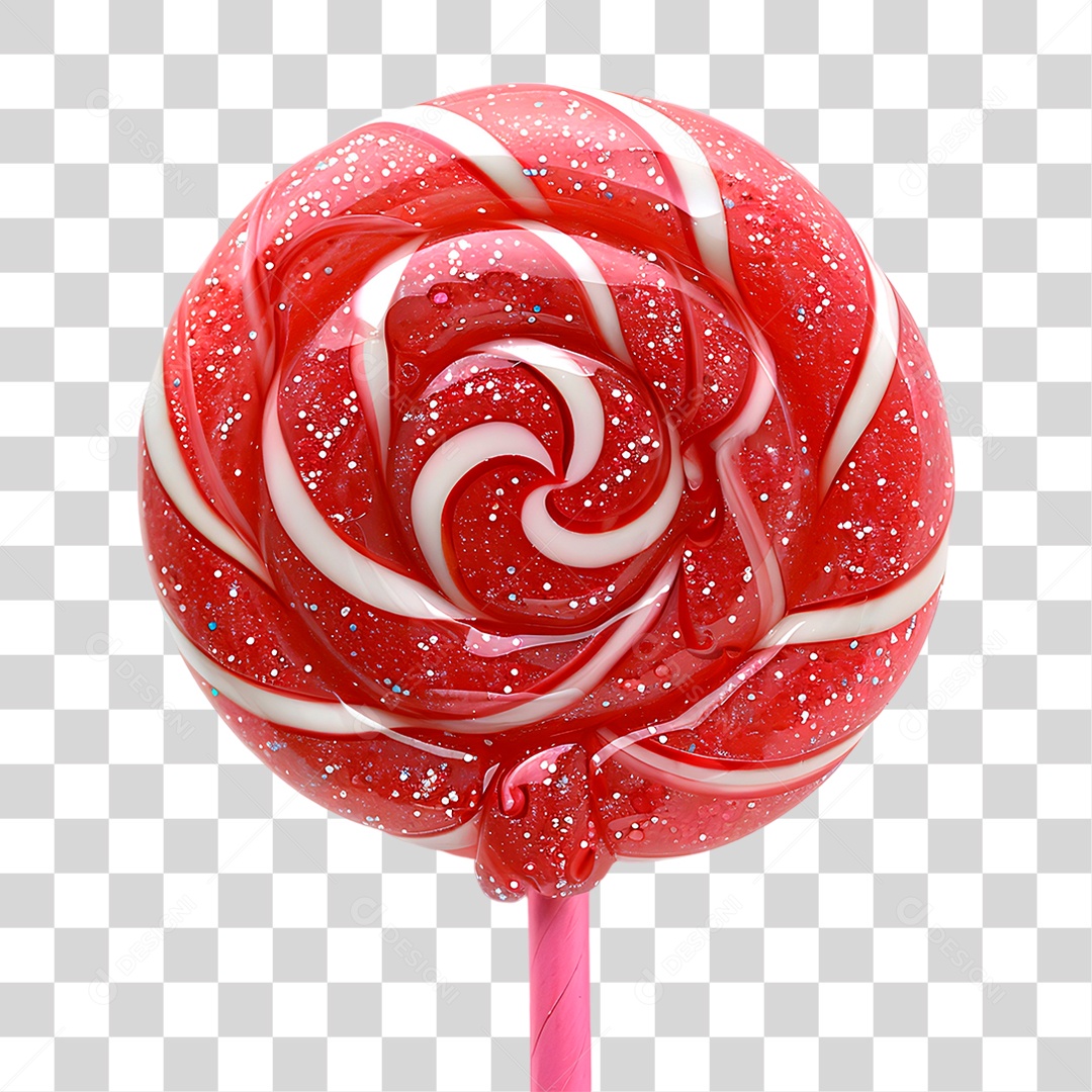 Pirulito Vermelho PNG Transparente