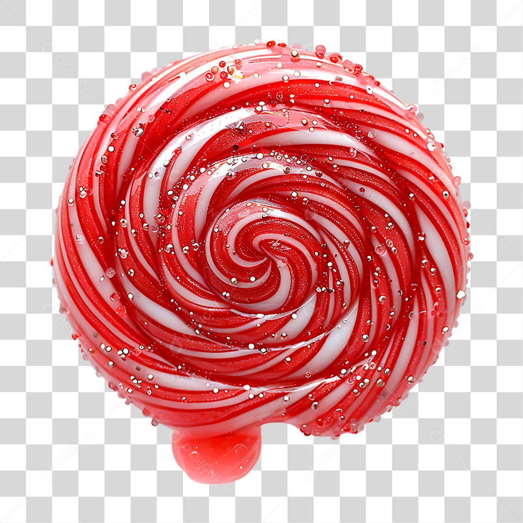 Pirulito Vermelho PNG Transparente