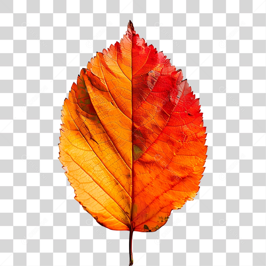 Folha Amarelo PNG Transparente