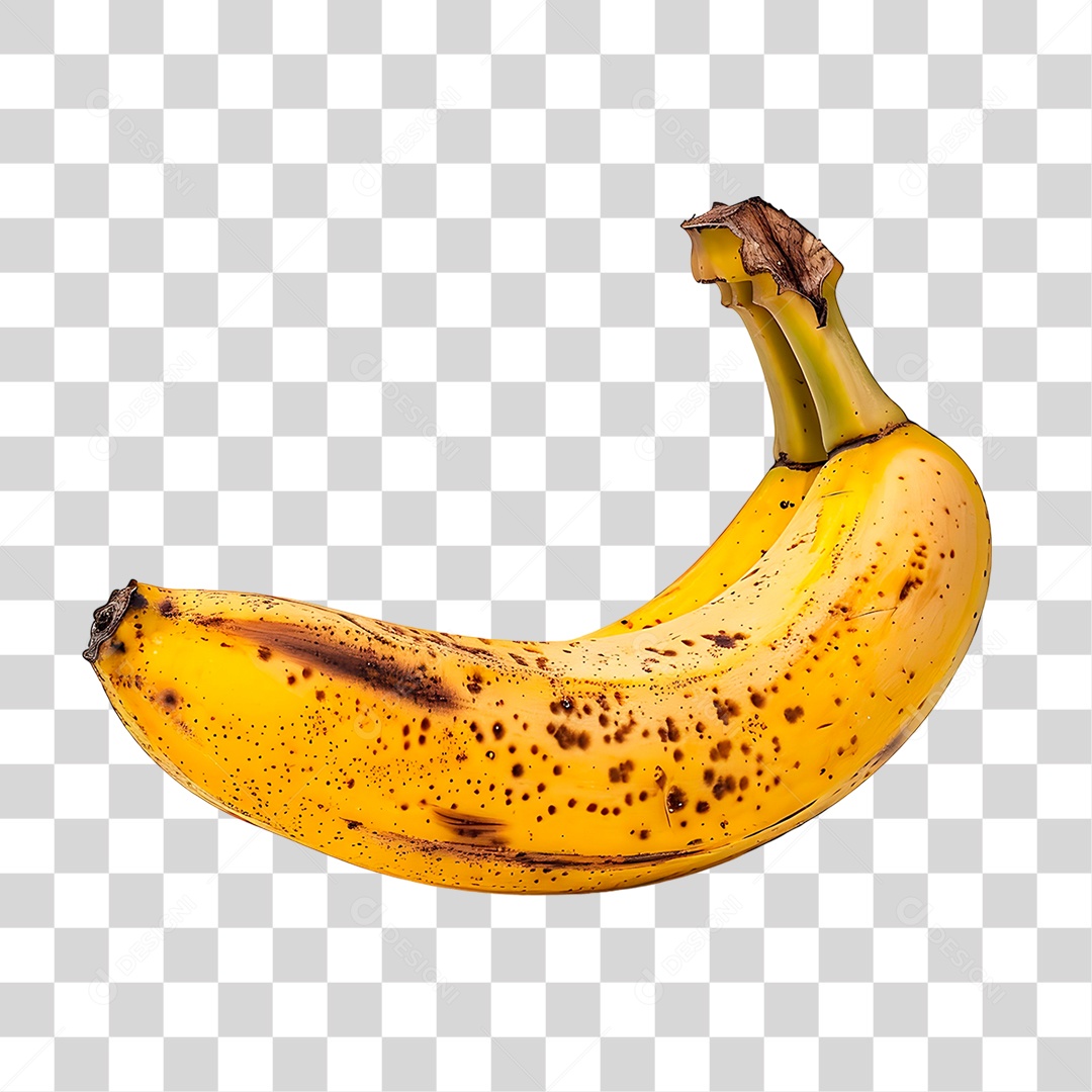 Banana Madura PNG Transparente