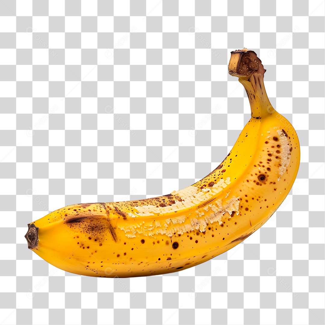 Banana Madura PNG Transparente