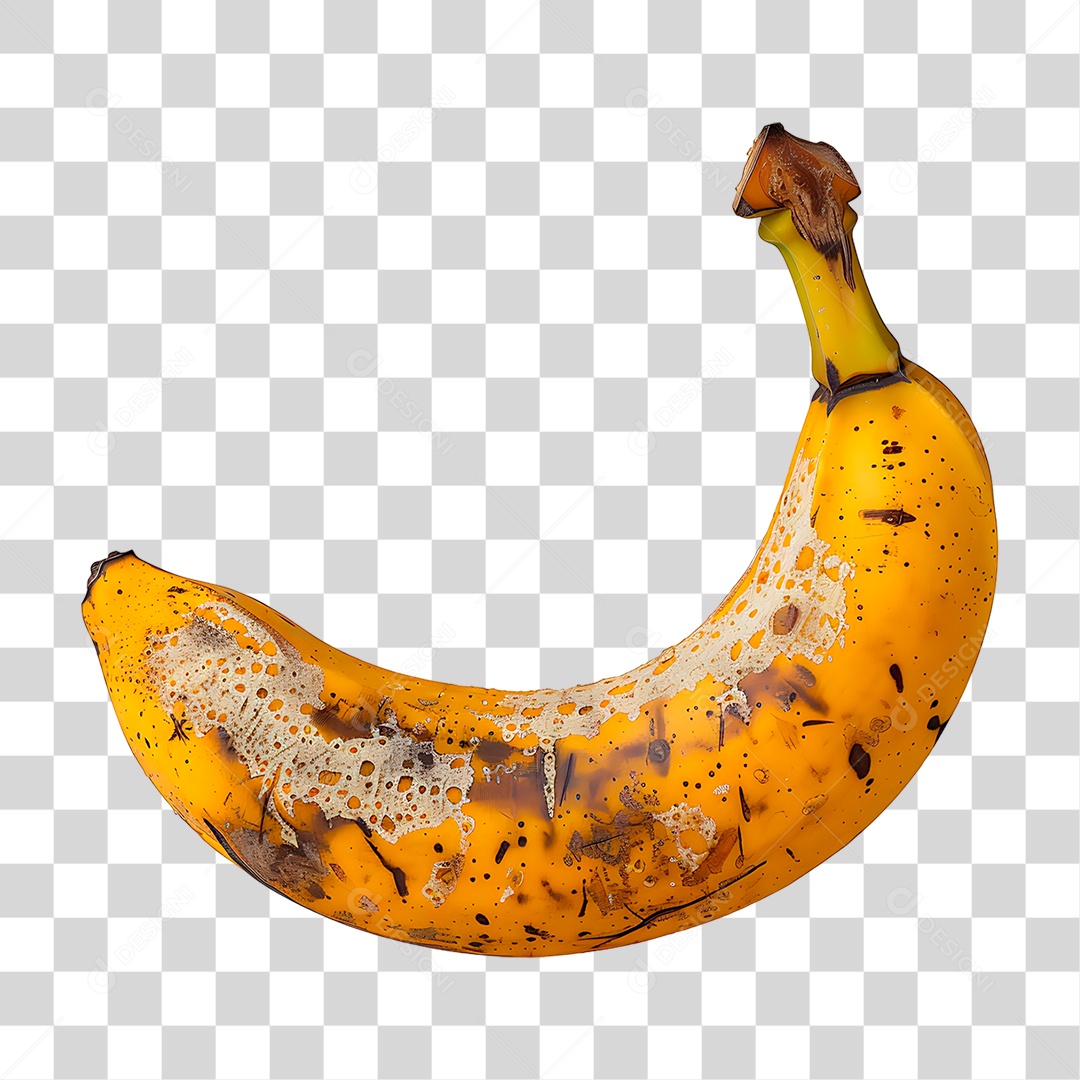 Banana Madura PNG Transparente