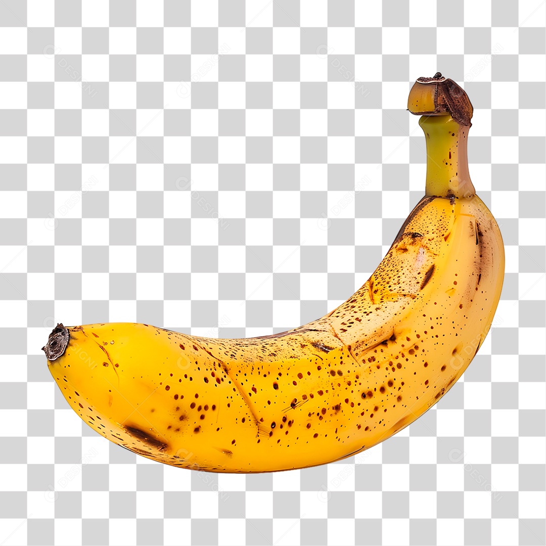 Banana Madura PNG Transparente