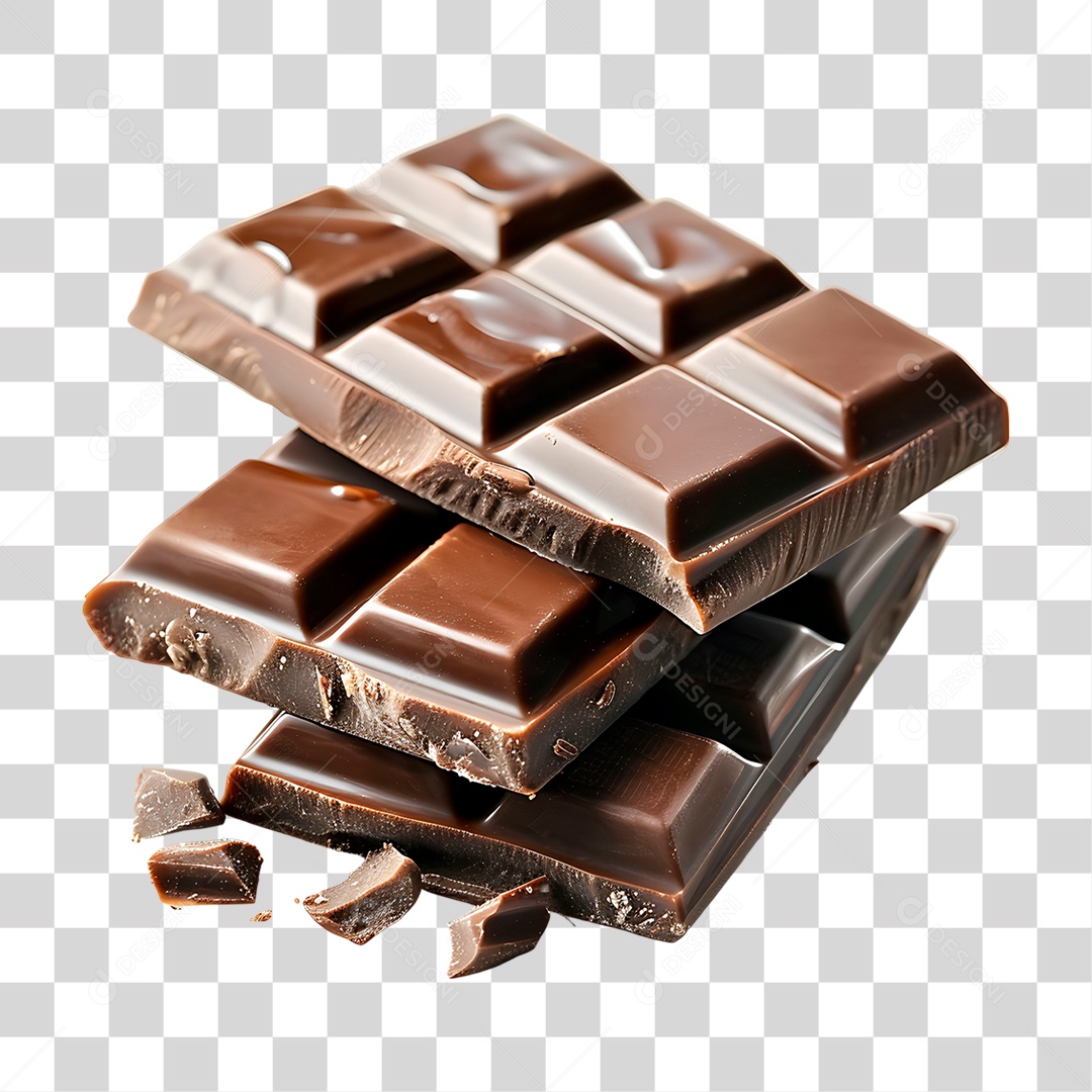 Barras de Chocolate PNG Transparente