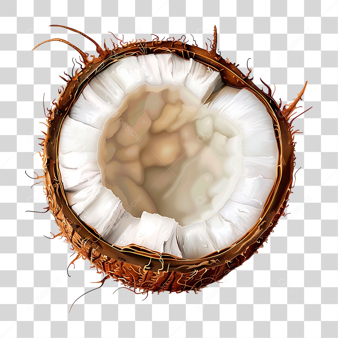 Coco Seco PNG Transparente