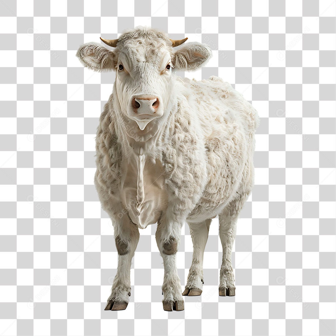 Boi Raça Charolês PNG Transparente