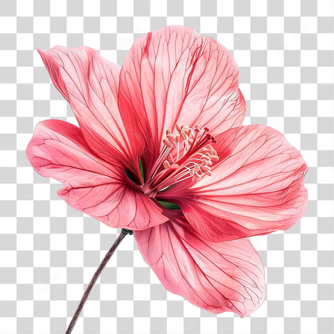 Flor de Hibisco PNG Transparente