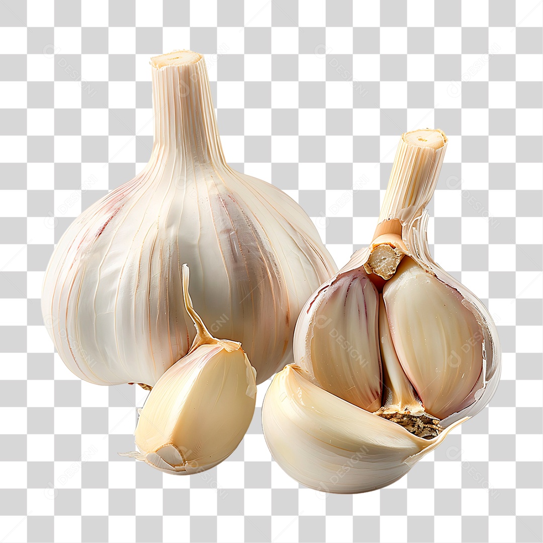 Cabeça de Alho PNG Transparente