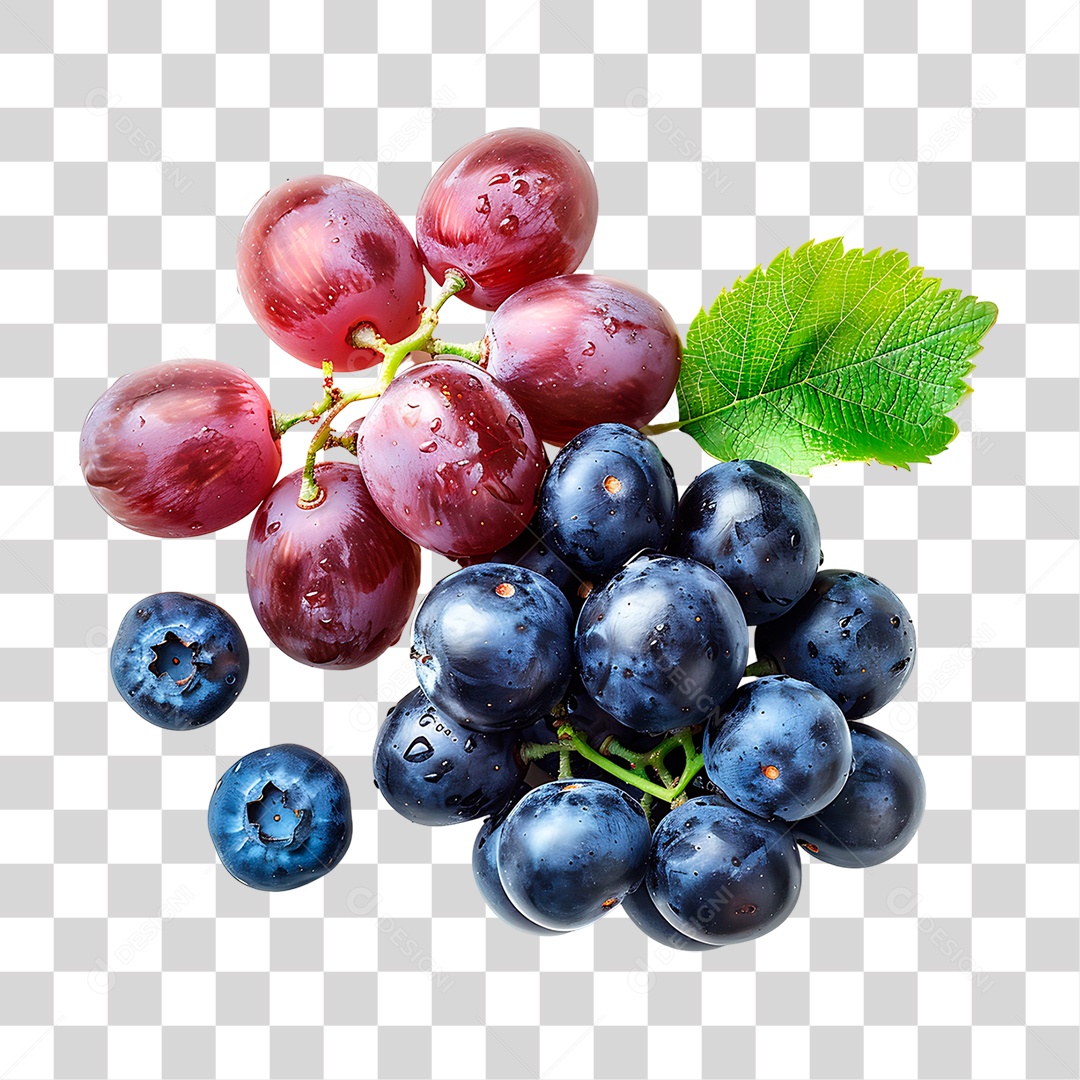 Frutas Mirtilos PNG Transparente