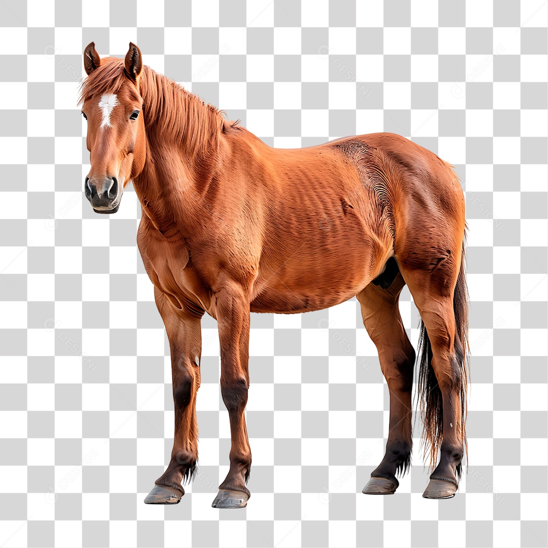 Cavalo Castanho PNG Transparente