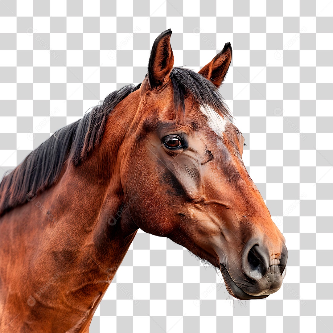 Cavalo Castanho PNG Transparente