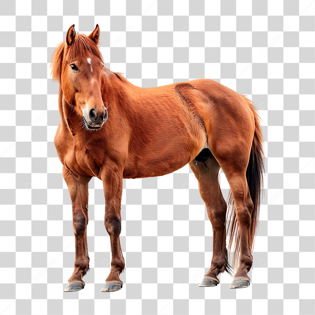 Cavalo Castanho PNG Transparente