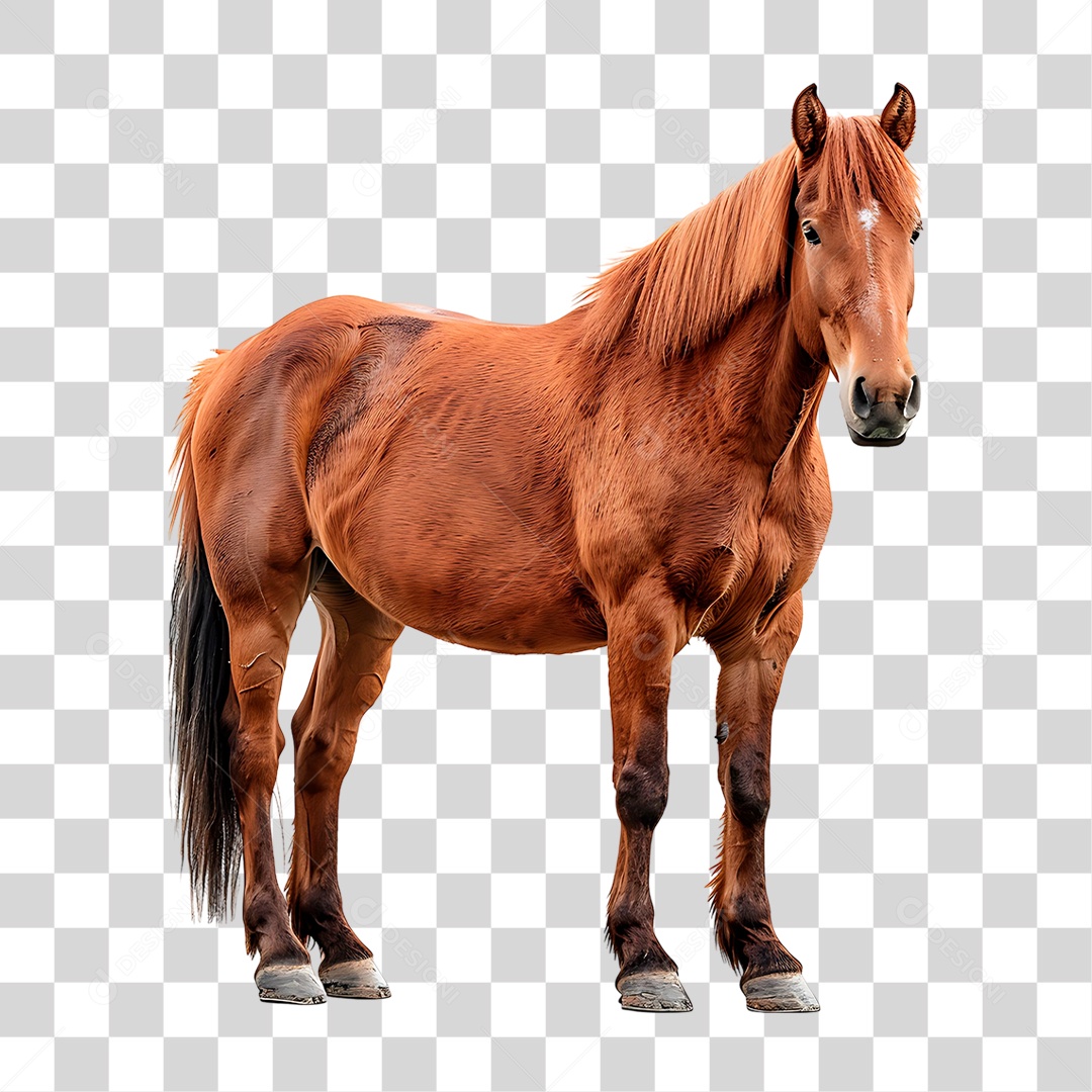Cavalo Castanho PNG Transparente