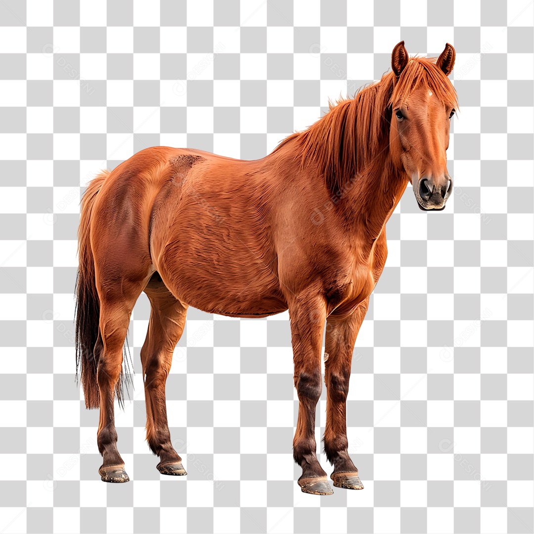 Cavalo Castanho PNG Transparente