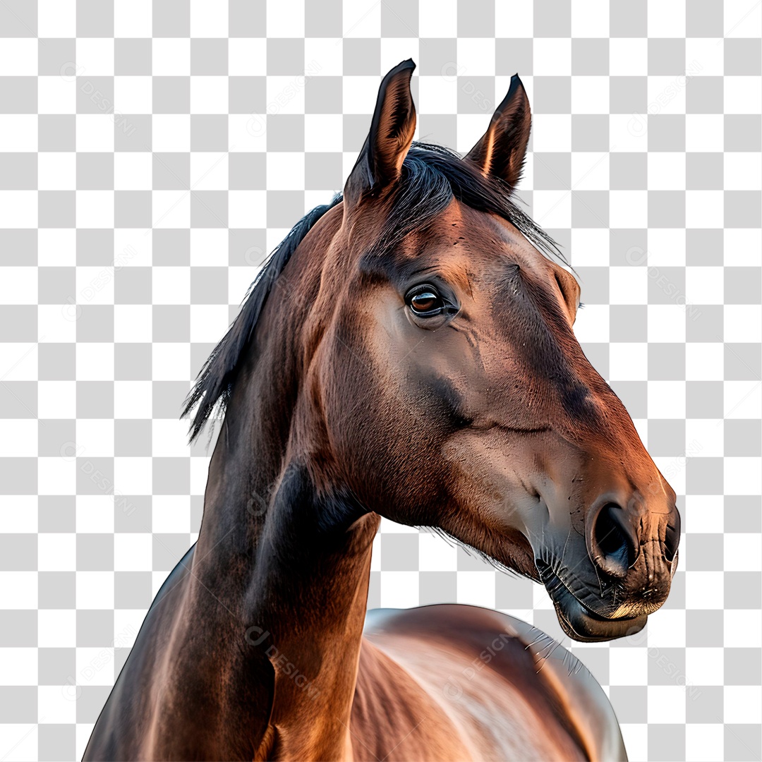 Cavalo Castanho PNG Transparente
