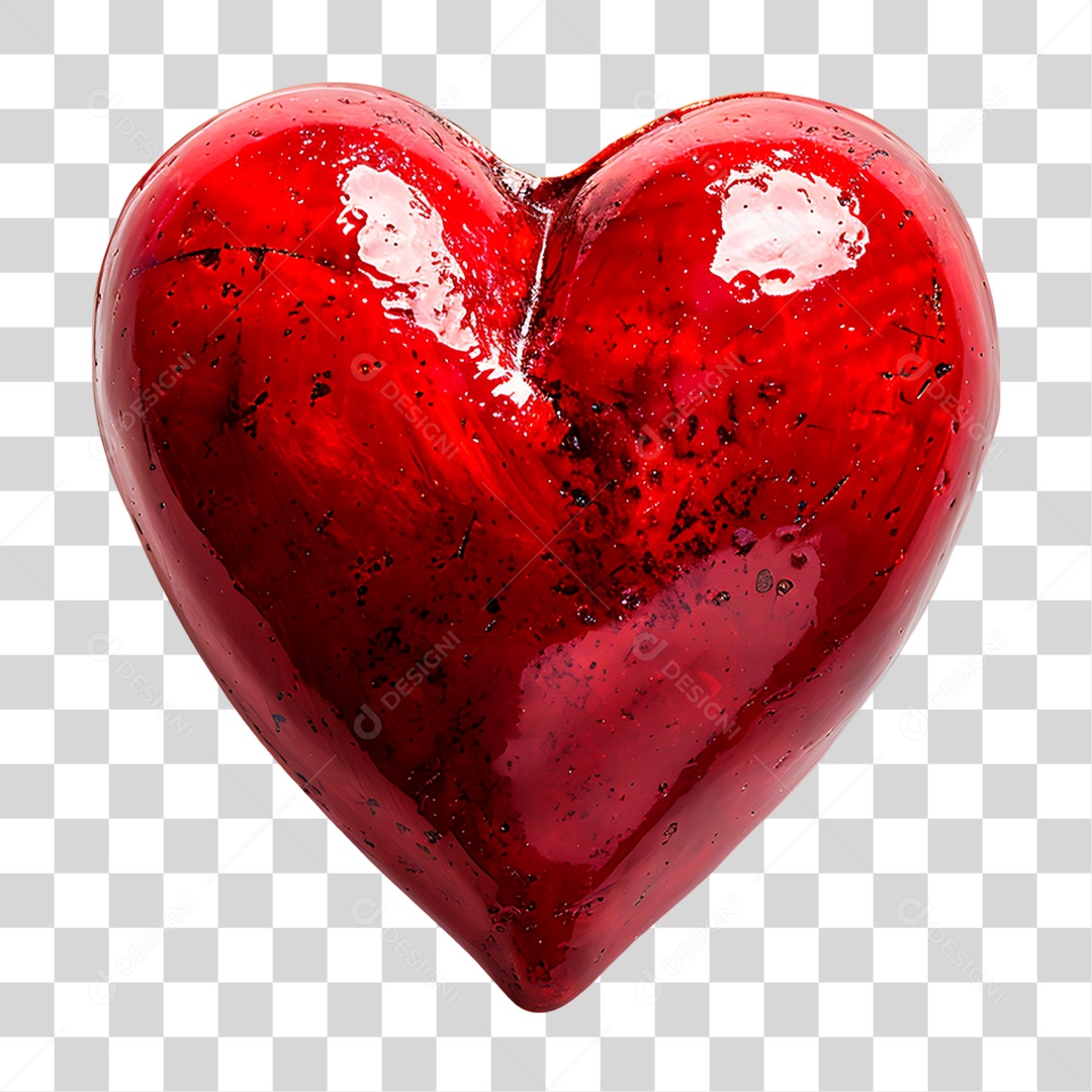 Coração Vermelho PNG Transparente