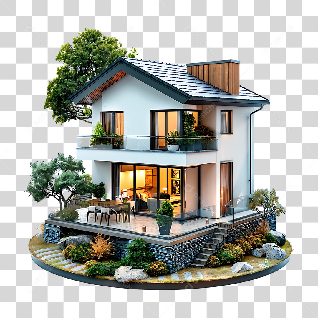 Casa Luxuosa PNG Transparente