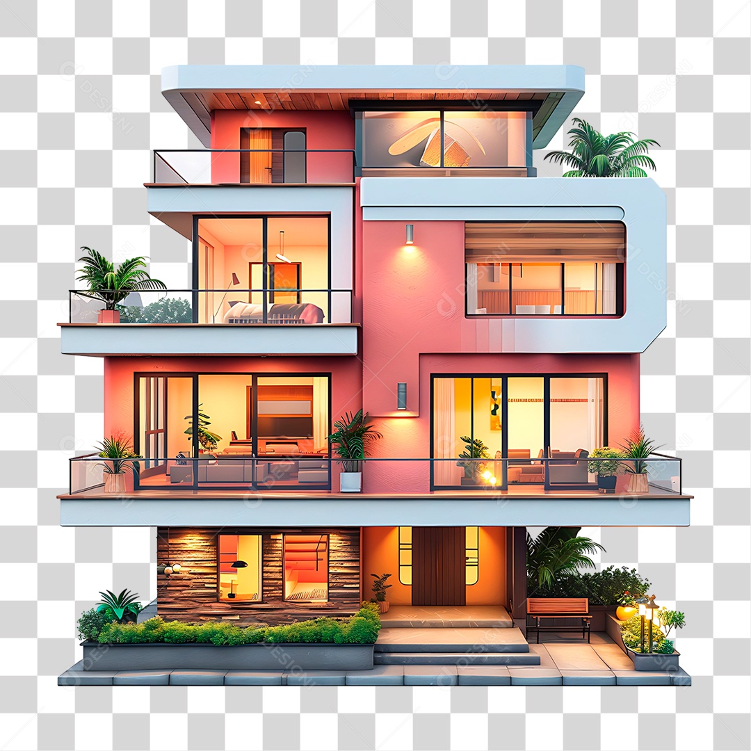 Casa Luxuosa PNG Transparente