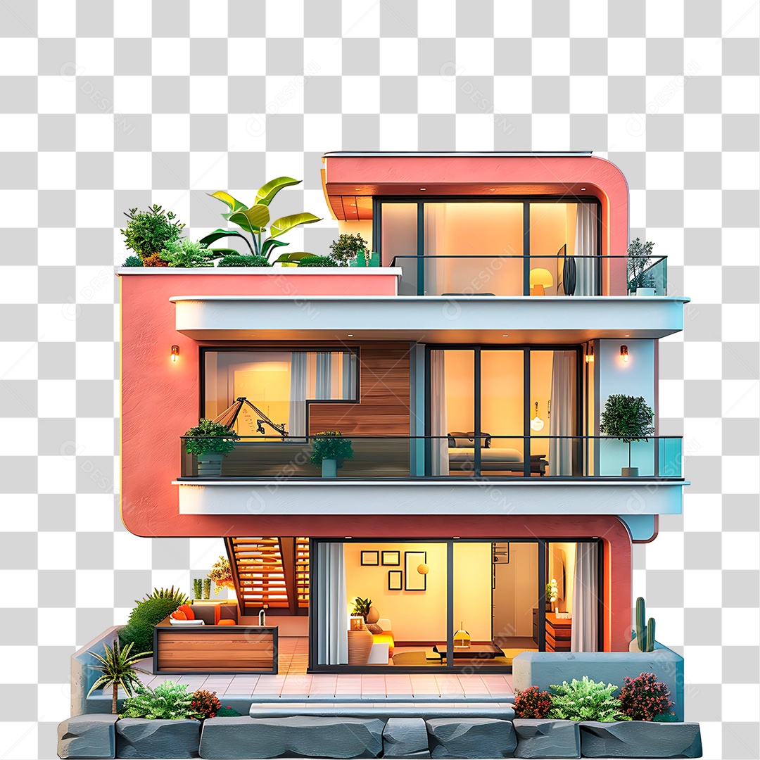 Casa Luxuosa PNG Transparente