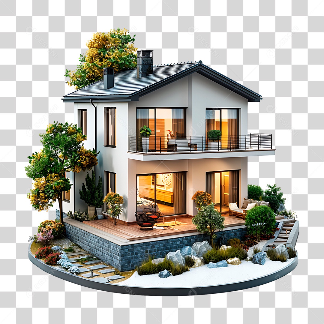 Casa Luxuosa PNG Transparente