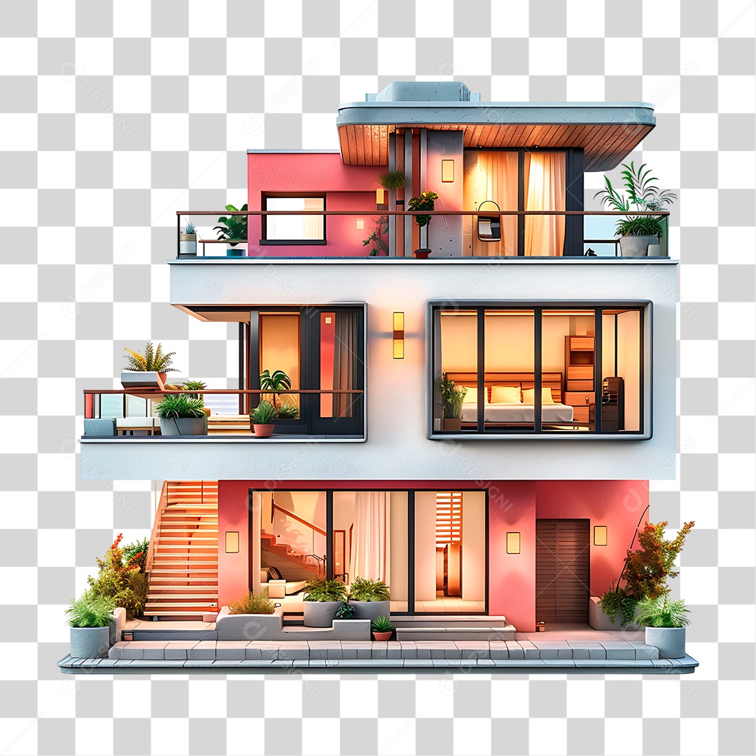 Casa Luxuosa PNG Transparente