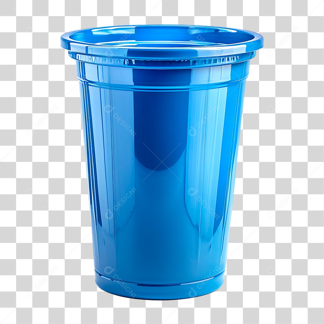Lixeira Azul PNG Transparente