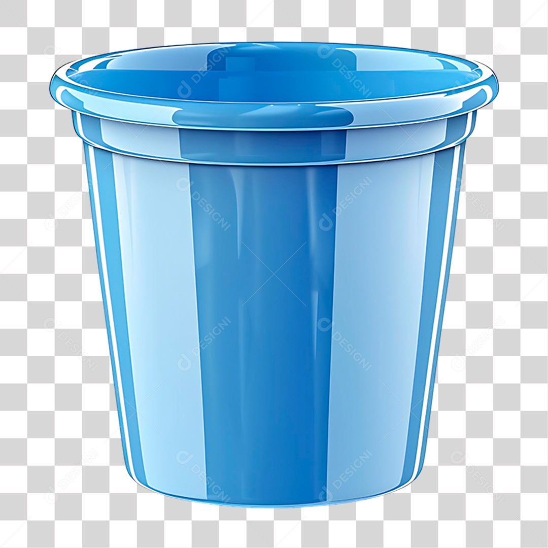 Lixeira Azul PNG Transparente