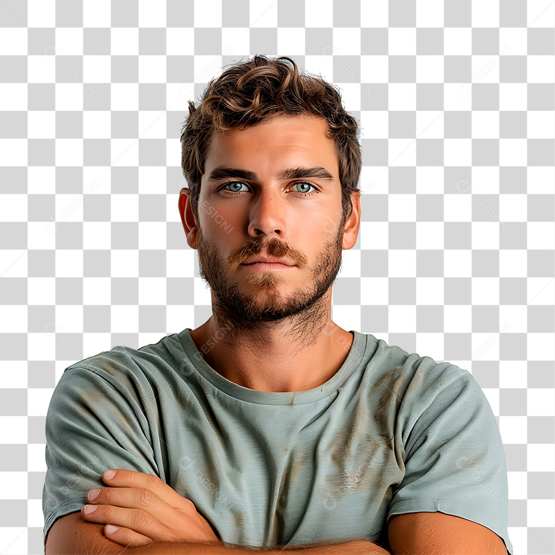 Homem Sério PNG Transparente