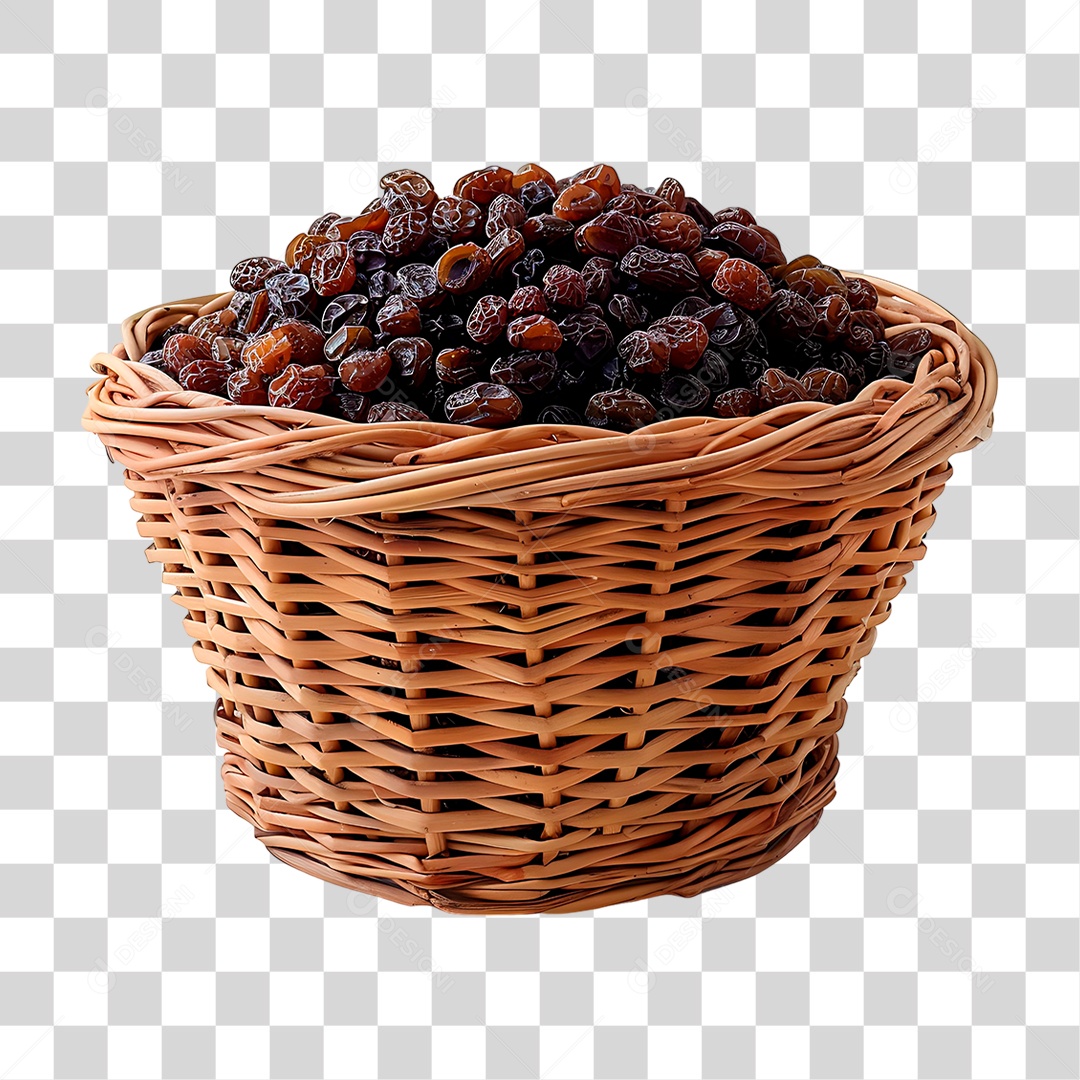 Cesta de Tâmaras PNG Transparente