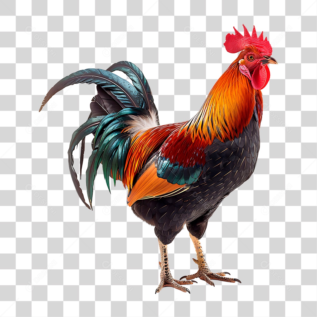 Galo Caipira PNG Transparente