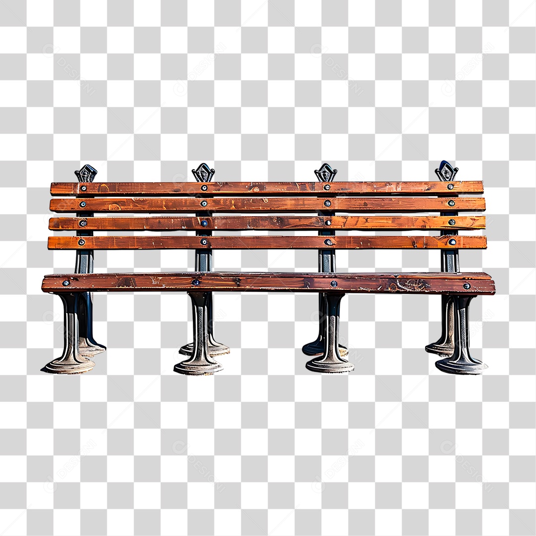 Banco de Madeira PNG Transparente
