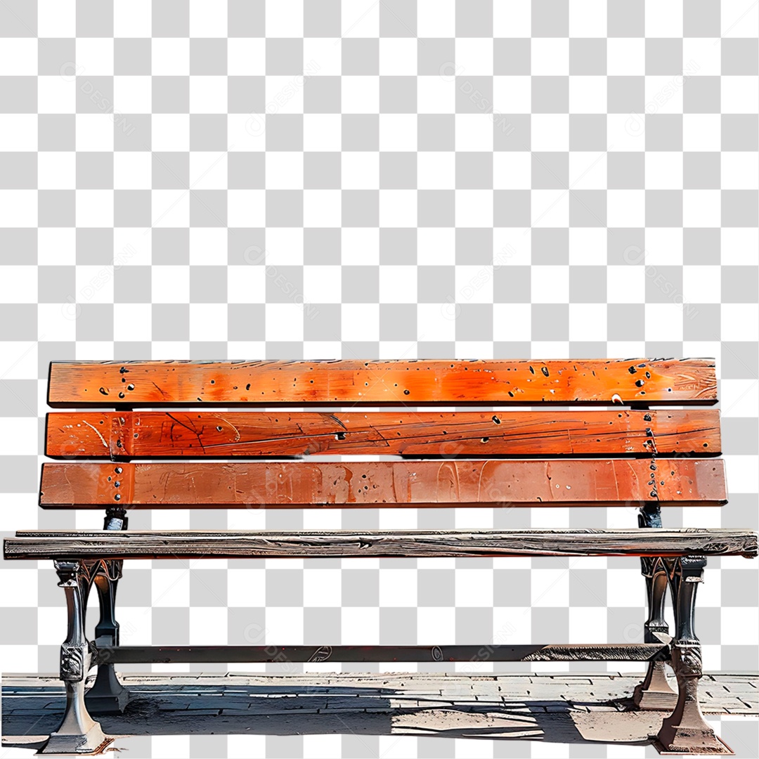 Banco de Madeira PNG Transparente