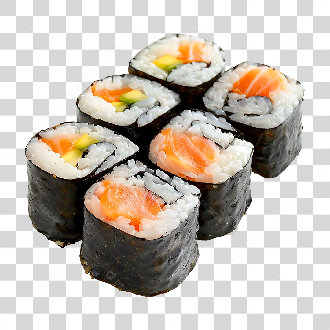 Porções de Sushi PNG Transparente