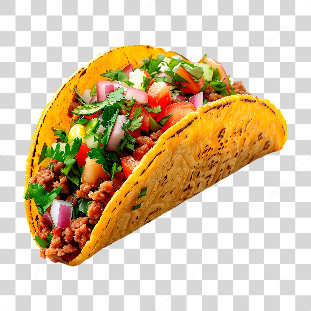 Taco de Carne PNG Transparente