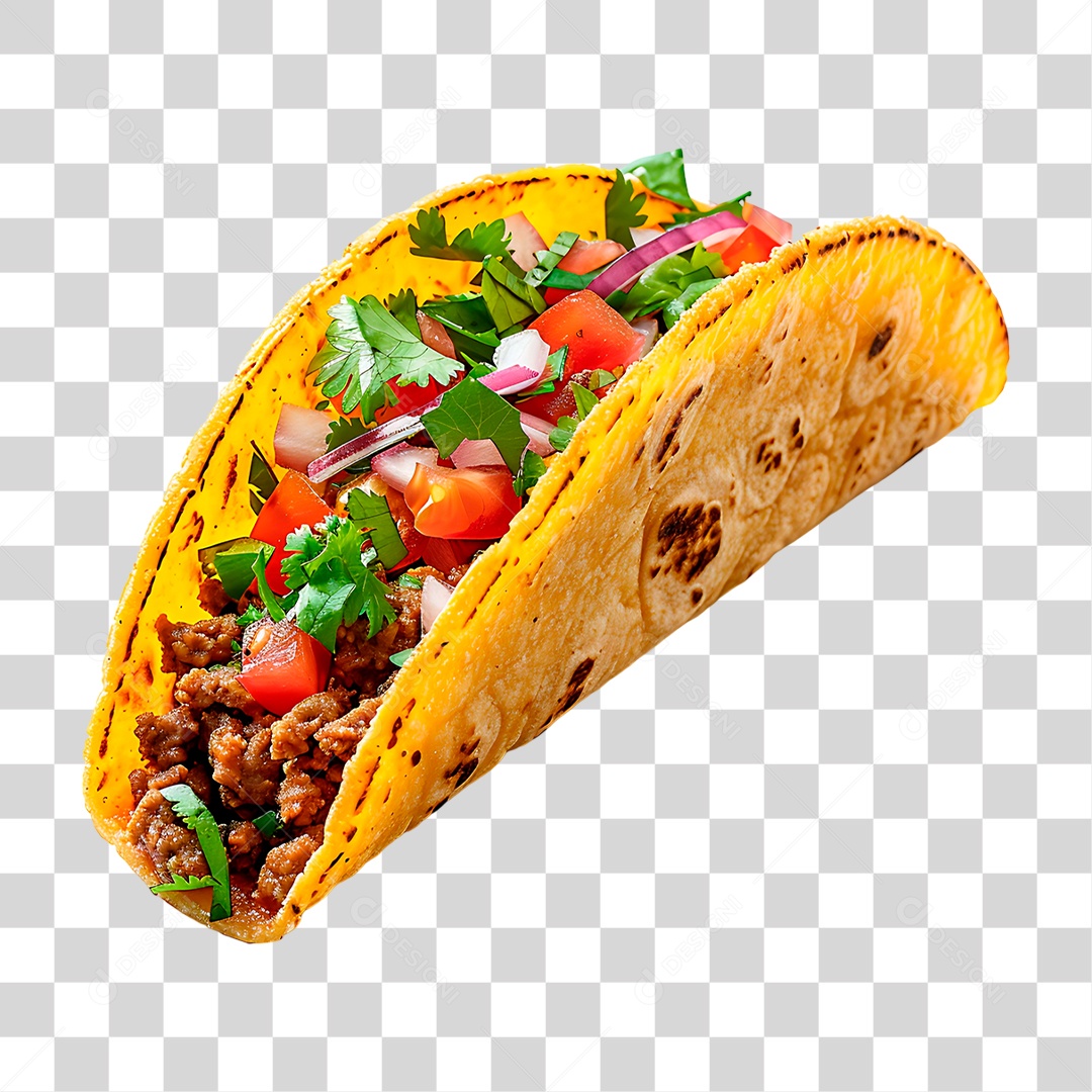 Taco de Carne PNG Transparente