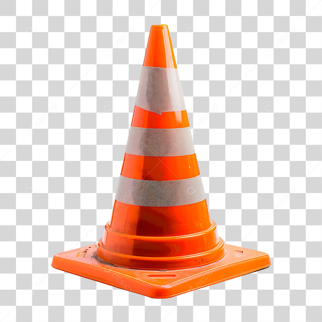 Cone de Trânsito PNG Transparente